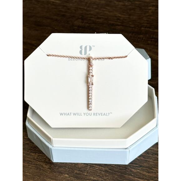 Bomb Party RBP5715 Loved by Many Diamond Cubic Zirconia Rose Gold Plating - Picture 1 of 3